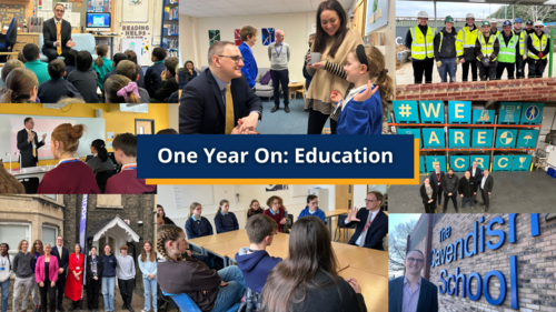 A compilation of pictures of visits to schools etc from Ian's first year as an MP