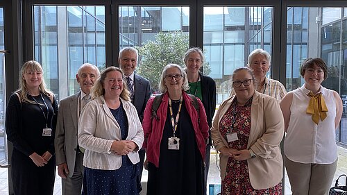 A photo of the Lib Dem County Councillors from SNMC at New Shire Hall