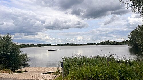 A panoramic view of Fen Drayton Lakes