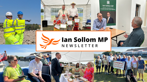 Montage of  the work that Ian Sollom MP did during the month of July 2026