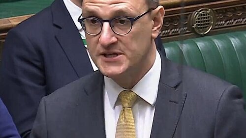 Ian Sollom MP asks Stephen Morgan Education Minister in the House of Commons a question on the Pupil Premium for disadvantaged students.