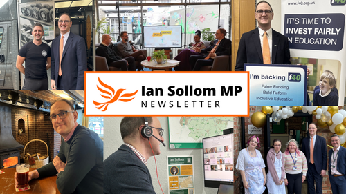 Montage of  the work that Ian Sollom MP did during the first couple of months of 2026