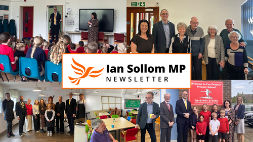 Montage of  the work that Ian Sollom MP did during the month of April 2026